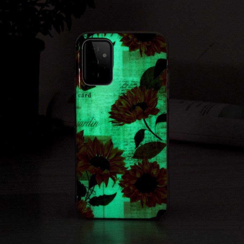 Kuori Samsung Galaxy A72 4G / A72 5G Fluoresoivat Auringonkukat