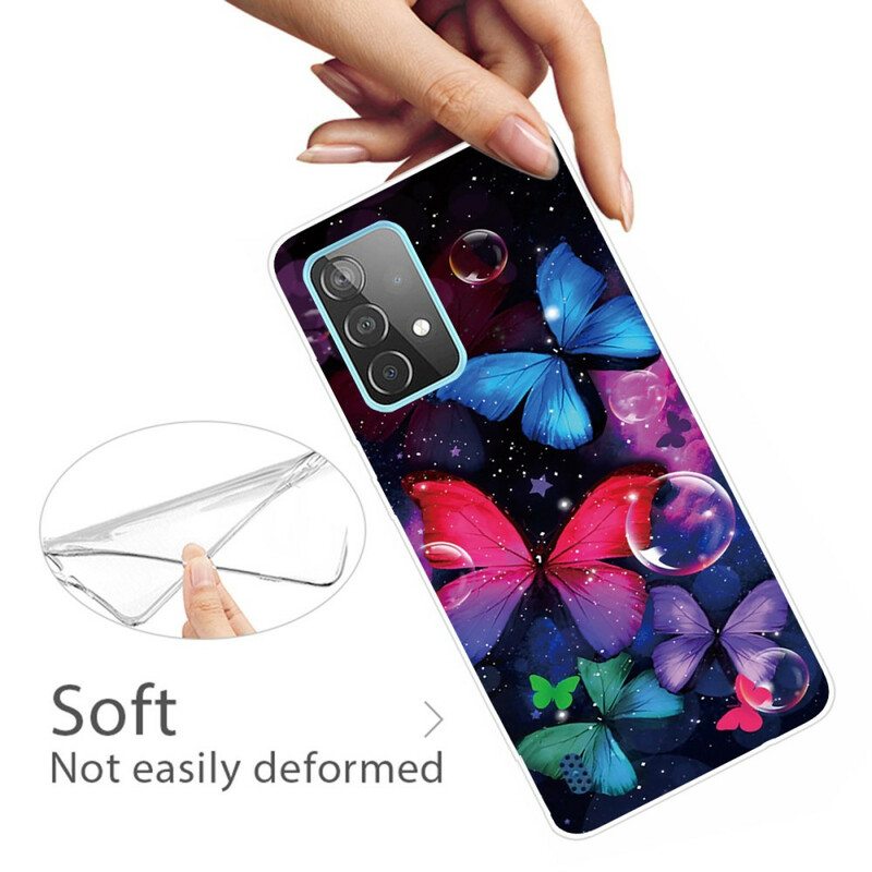 Kuori Samsung Galaxy A72 4G / A72 5G Joustavat Perhoset