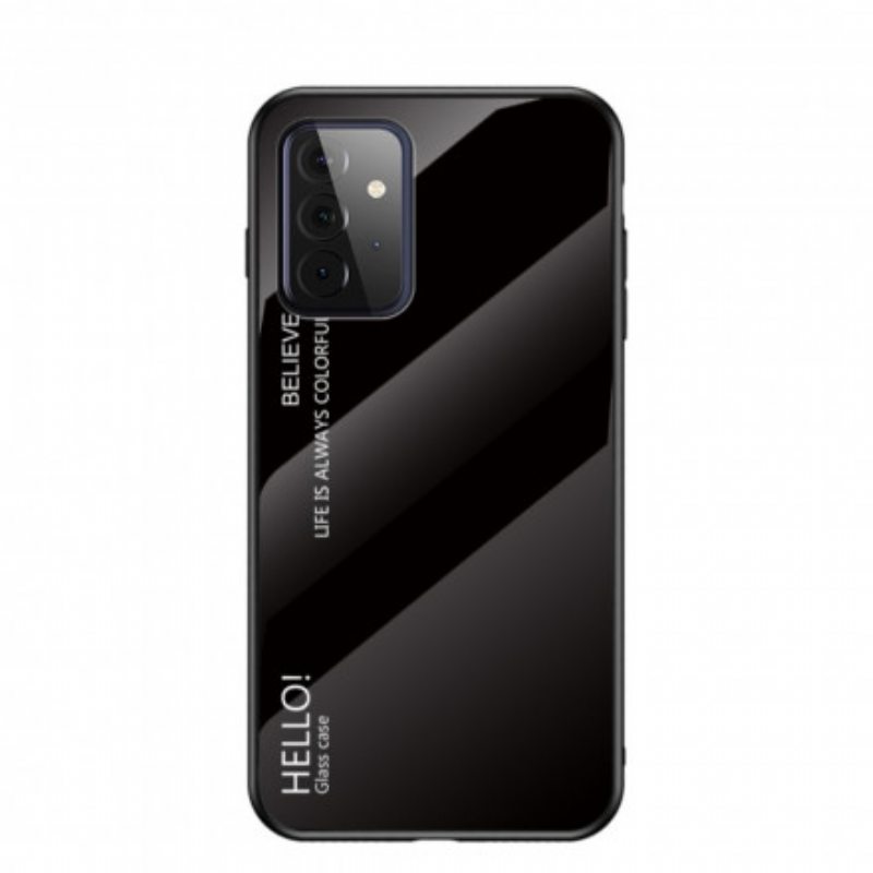 Kuori Samsung Galaxy A72 4G / A72 5G Karkaistu Lasi Hello