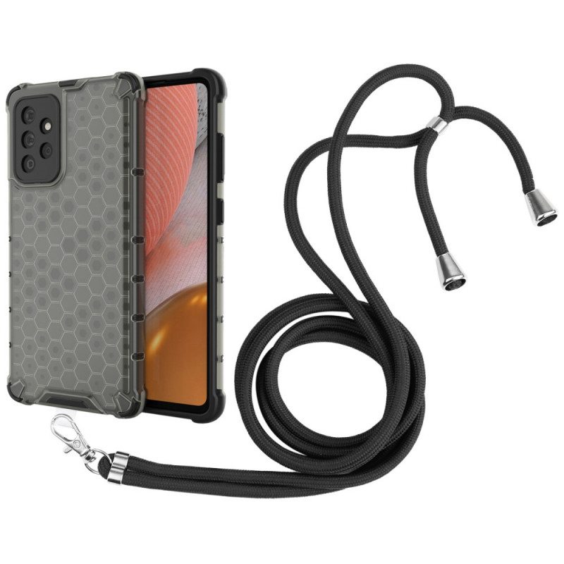 Kuori Samsung Galaxy A72 4G / A72 5G Kiristysnyörillä Hunajakennojohdolla