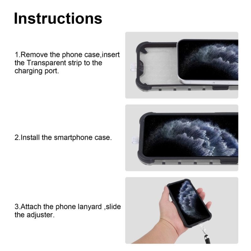 Kuori Samsung Galaxy A72 4G / A72 5G Kiristysnyörillä Hunajakennojohdolla