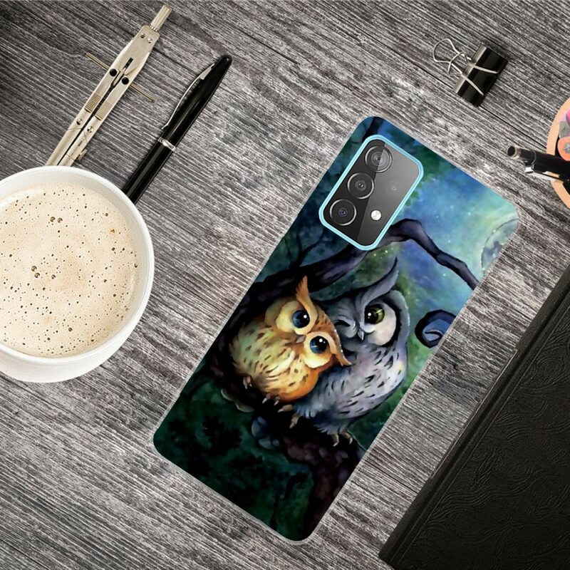 Kuori Samsung Galaxy A72 4G / A72 5G Pöllöjen Maalaus