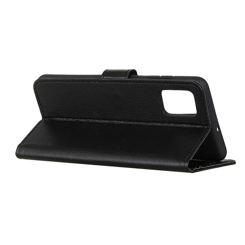Nahkakotelo Samsung Galaxy A72 4G / A72 5G Perinteinen Litchi Faux Leather