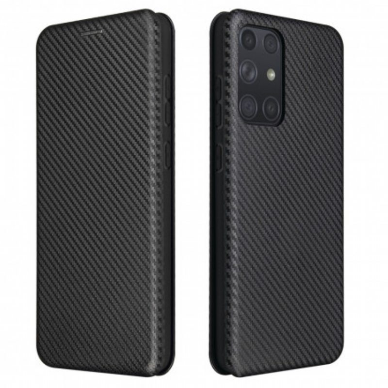 Puhelinkuoret Samsung Galaxy A72 4G / A72 5G Kotelot Flip Hiilikuitu