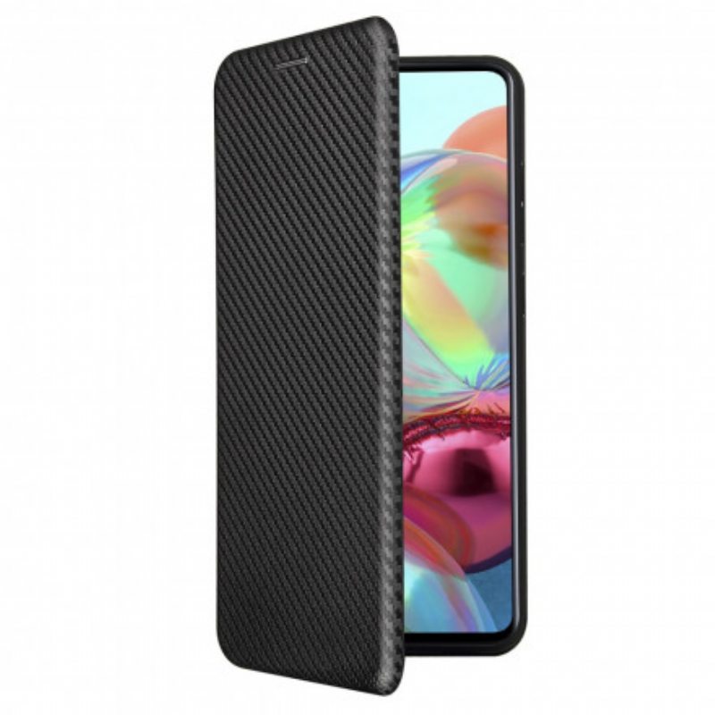 Puhelinkuoret Samsung Galaxy A72 4G / A72 5G Kotelot Flip Hiilikuitu