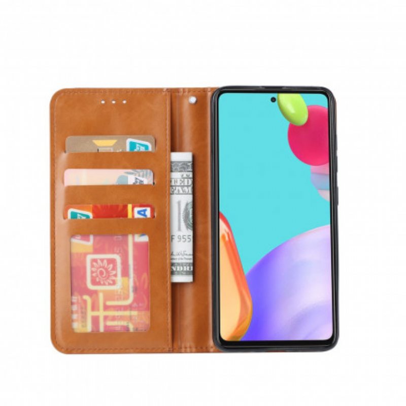Puhelinkuoret Samsung Galaxy A72 4G / A72 5G Kotelot Flip Keinonahkainen Korttikotelo