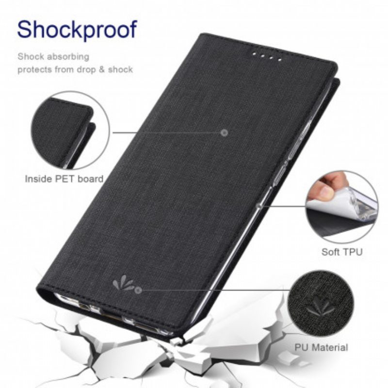 Puhelinkuoret Samsung Galaxy A72 4G / A72 5G Kotelot Flip Teksturoitu Vili Dmx