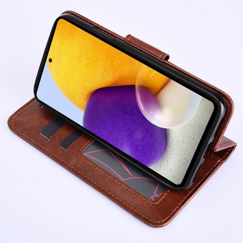 Flip Case Samsung Galaxy M53 5G Vintage Nahkaefekti