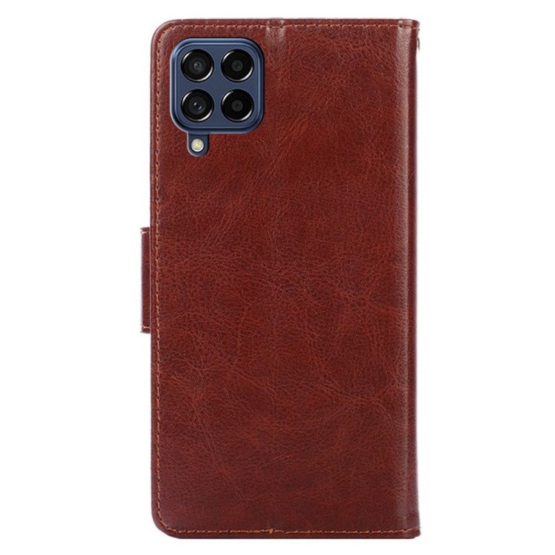 Flip Case Samsung Galaxy M53 5G Vintage Nahkaefekti