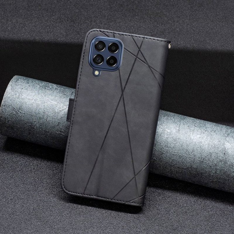 Nahkakotelo Samsung Galaxy M53 5G Binfen Värikolmiot