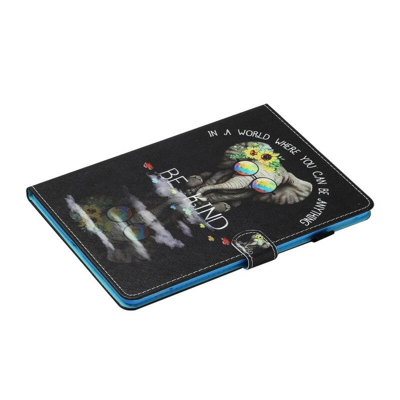 Nahkakotelo iPad 10.2" (2020) (2019) Elefantti Ole Ystävällinen