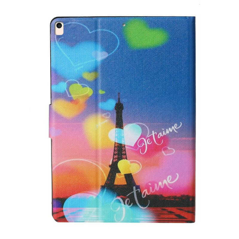 Nahkakotelo iPad 10.2" (2020) (2019) Paris Rakastan Sinua