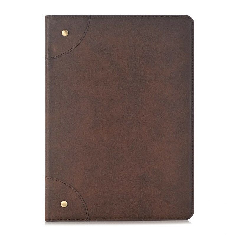 Nahkakuori iPad 10.2" (2020) (2019) Retro-nahkaefekti Niiteillä