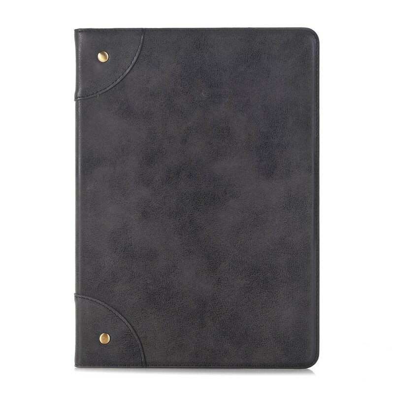 Nahkakuori iPad 10.2" (2020) (2019) Retro-nahkaefekti Niiteillä