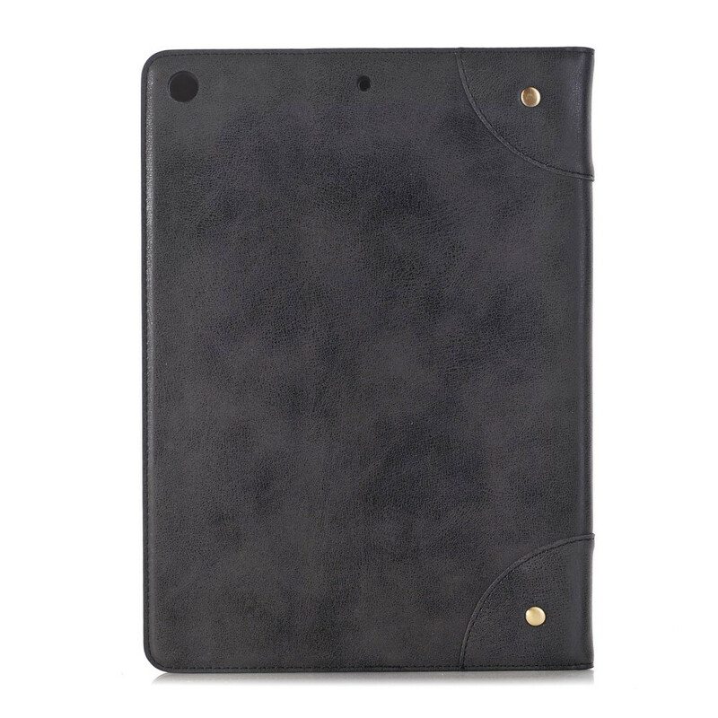 Nahkakuori iPad 10.2" (2020) (2019) Retro-nahkaefekti Niiteillä