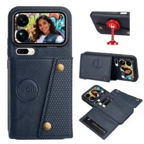 Kuori Xiaomi 17 Pro Max Nahkajäljitelmäkorttikotelo