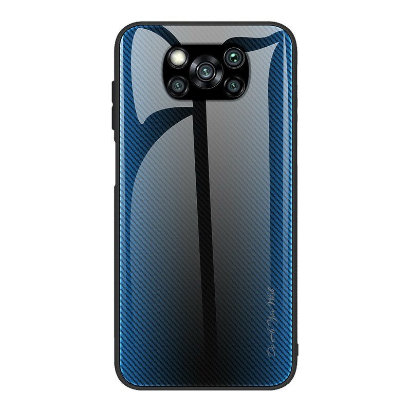 Case Poco X3 / X3 Pro / X3 NFC Karkaistua Hiilikuitulasia