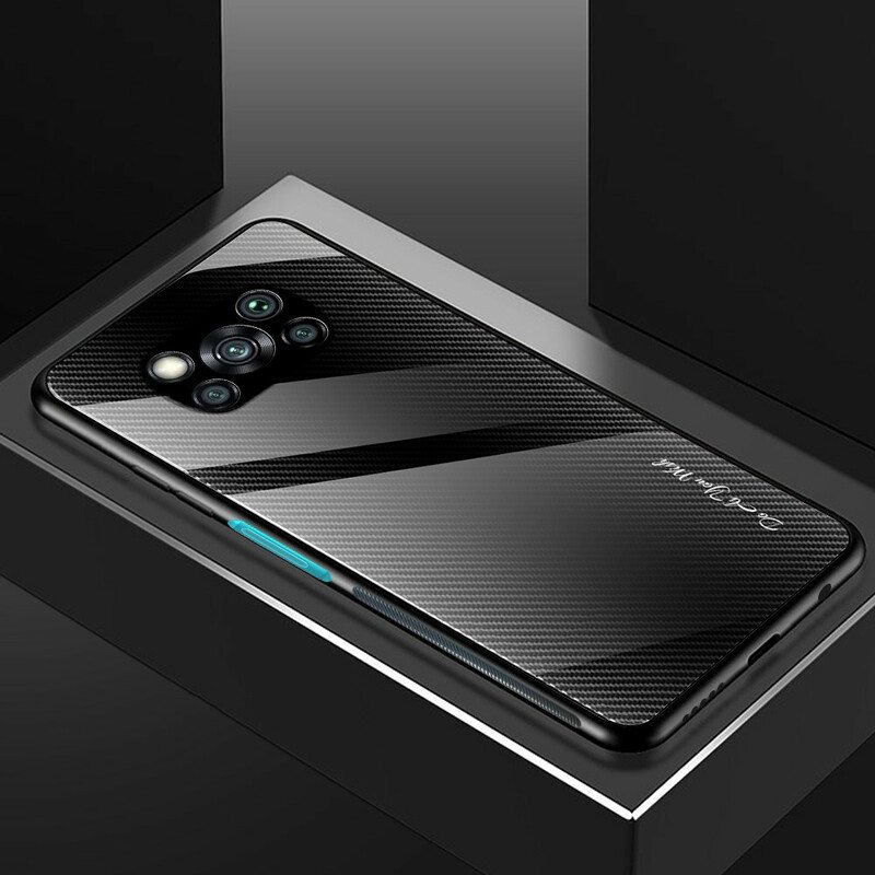 Case Poco X3 / X3 Pro / X3 NFC Karkaistua Hiilikuitulasia