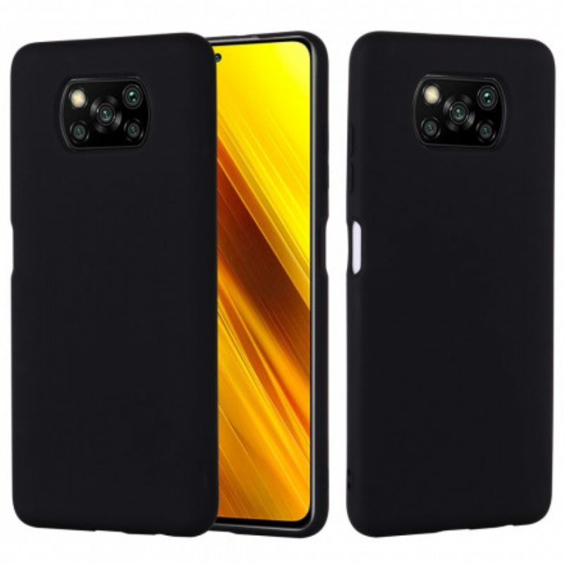 Case Poco X3 / X3 Pro / X3 NFC Nestemäinen Silikonimuotoilu Kaulanauhalla