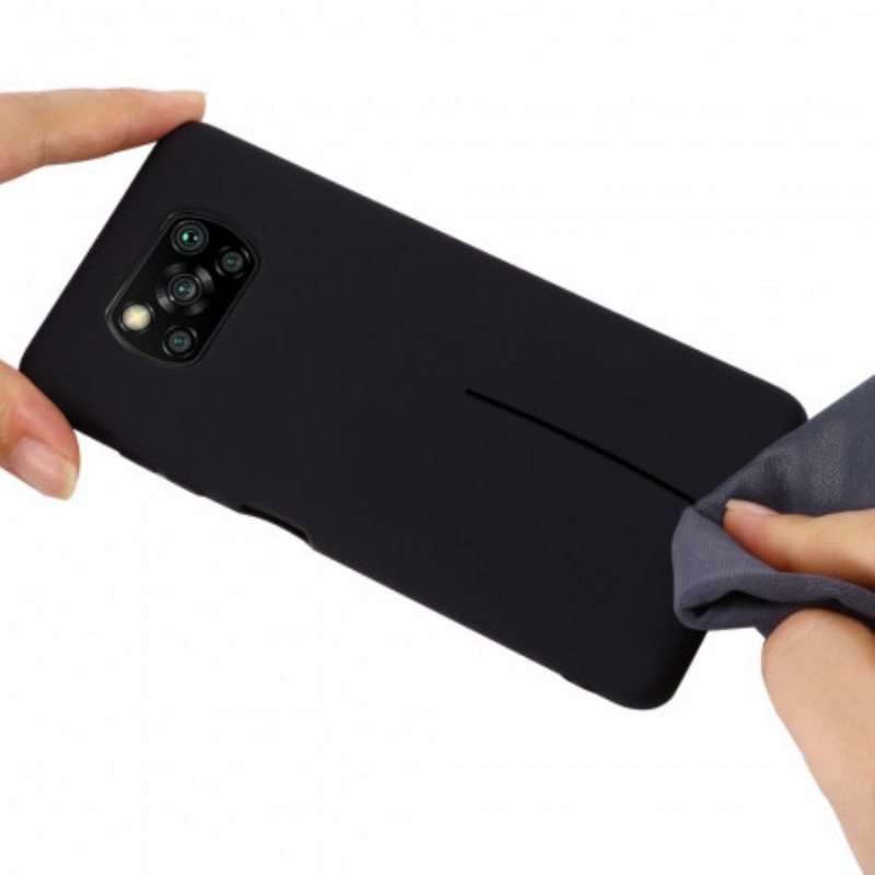 Case Poco X3 / X3 Pro / X3 NFC Nestemäinen Silikonimuotoilu Kaulanauhalla