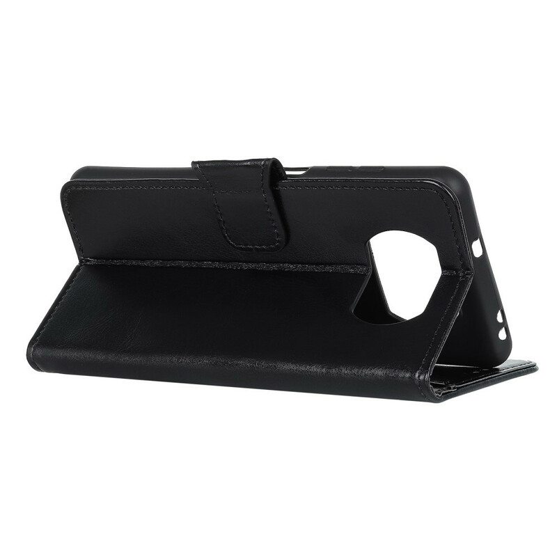 Flip Case Poco X3 / X3 Pro / X3 NFC Lasitettu Keinonahka