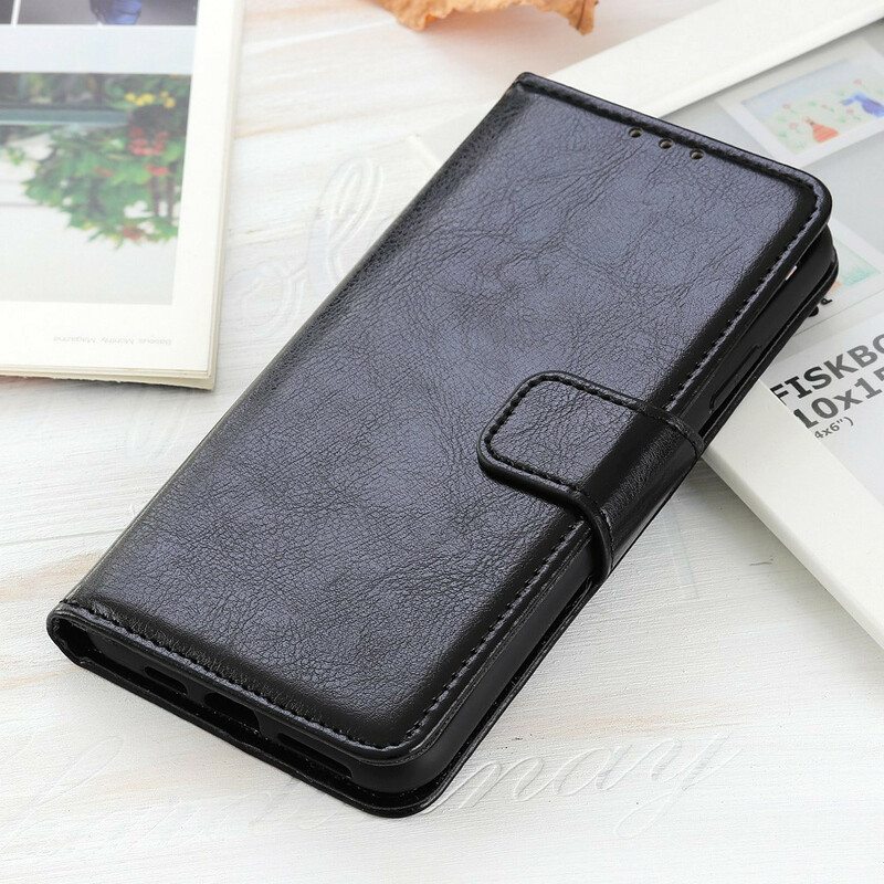 Flip Case Poco X3 / X3 Pro / X3 NFC Lasitettu Keinonahka