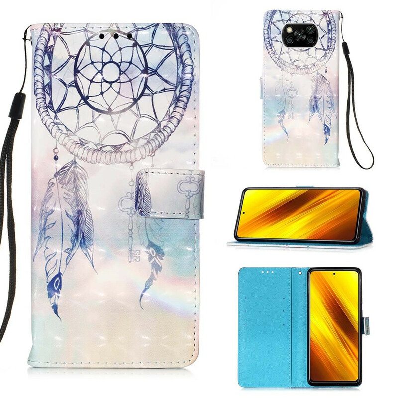 Kotelot Poco X3 / X3 Pro / X3 NFC Akvarelli Unelmien Sieppaaja