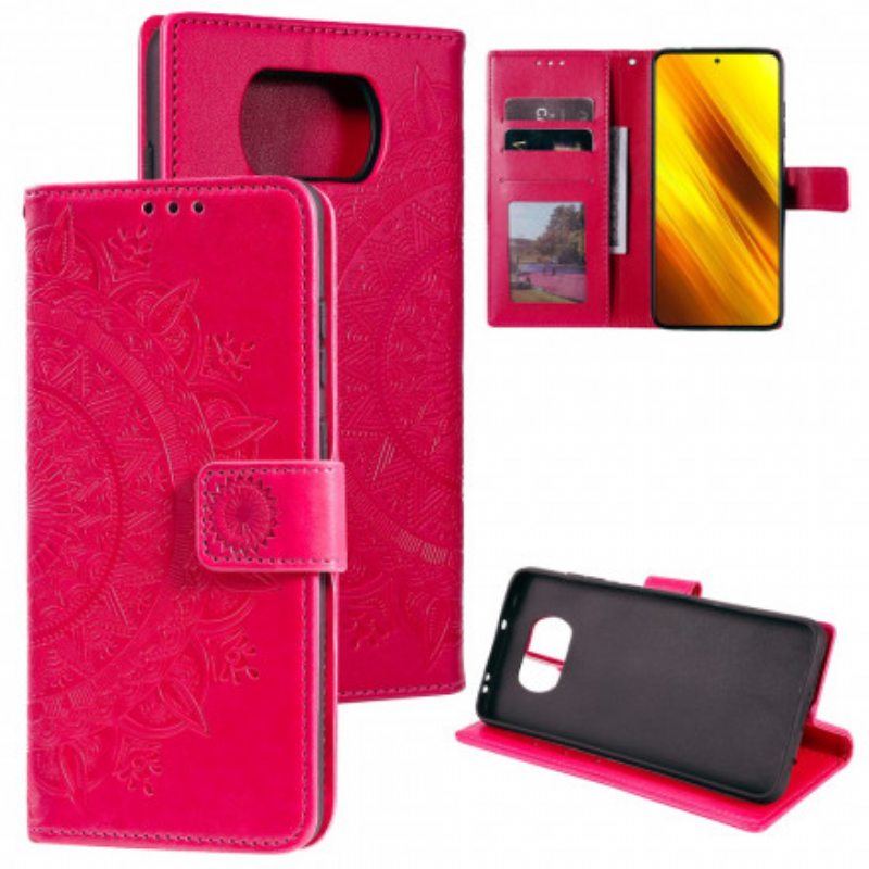 Kotelot Poco X3 / X3 Pro / X3 NFC Auringon Mandala