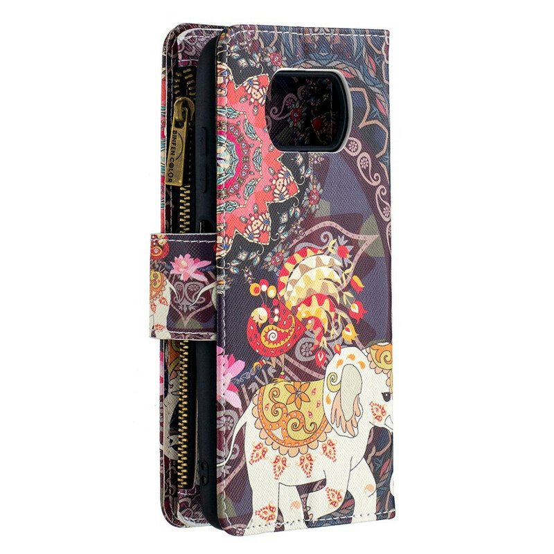 Kotelot Poco X3 / X3 Pro / X3 NFC Elephant Vetoketjullinen Tasku