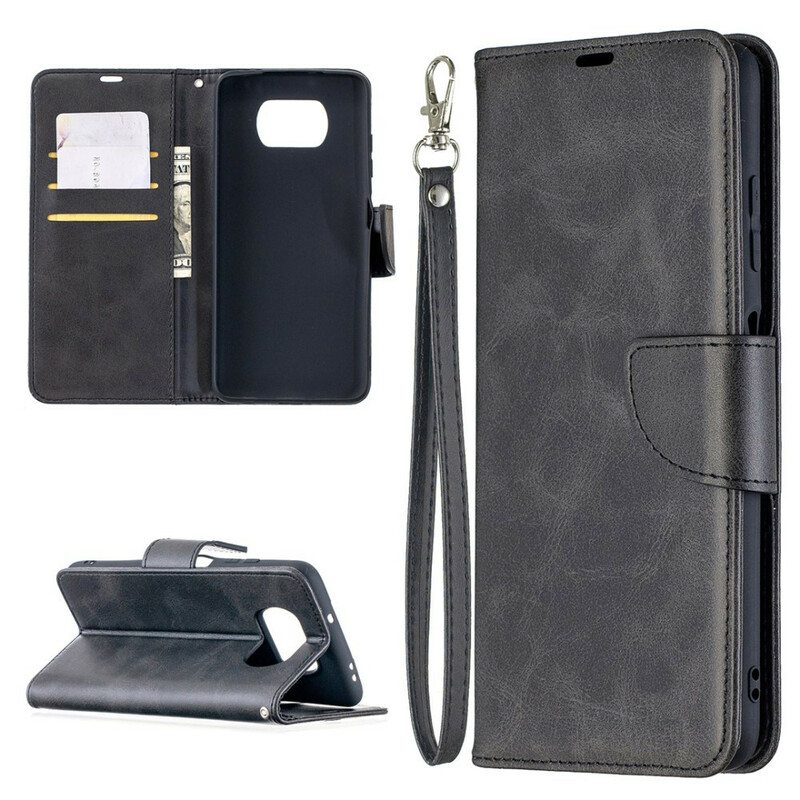 Kotelot Poco X3 / X3 Pro / X3 NFC Sileä Läppä Viisto