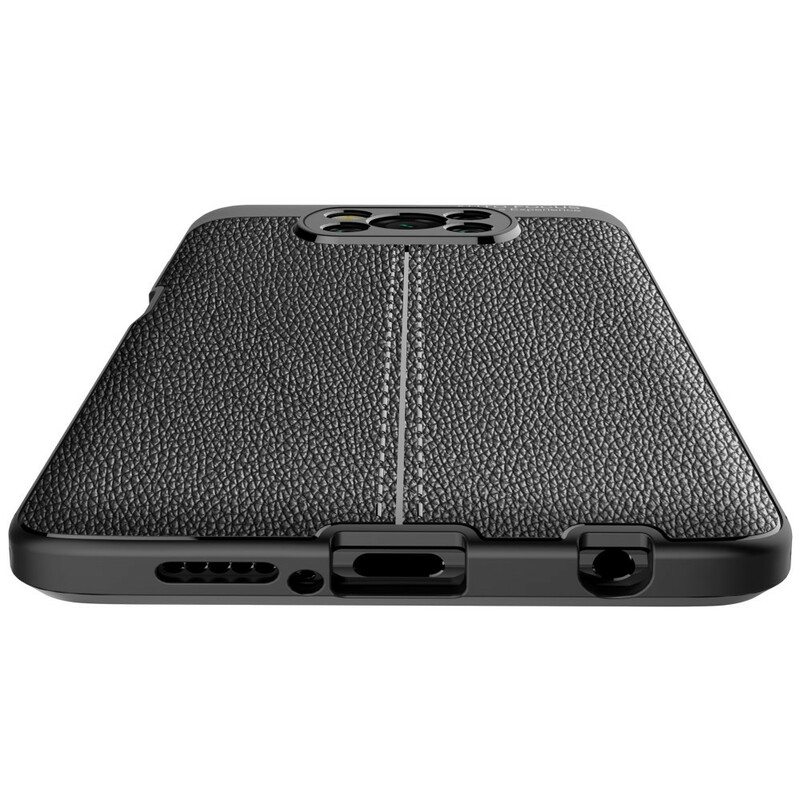 Kuori Poco X3 / X3 Pro / X3 NFC Kaksilinjainen Litsi-nahkaefekti