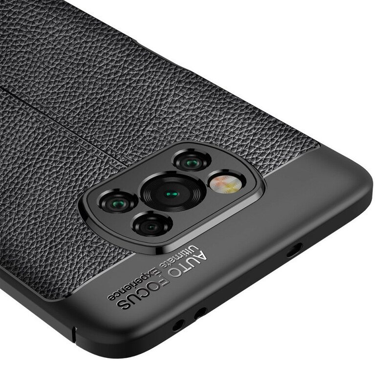 Kuori Poco X3 / X3 Pro / X3 NFC Kaksilinjainen Litsi-nahkaefekti