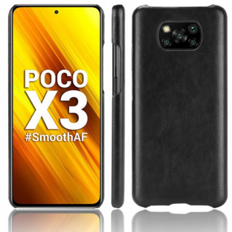 Kuori Poco X3 / X3 Pro / X3 NFC Litchi Performance -nahkaefekti