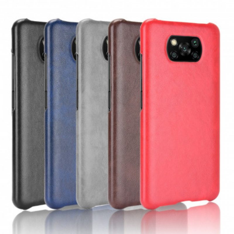 Kuori Poco X3 / X3 Pro / X3 NFC Litchi Performance -nahkaefekti