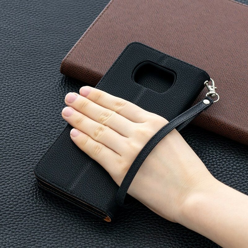 Nahkakotelo Poco X3 / X3 Pro / X3 NFC Kotelot Flip Litsi Rabat Oblique