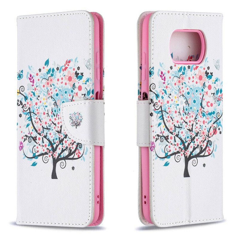 Nahkakotelo Poco X3 / X3 Pro / X3 NFC Kukkiva Puu