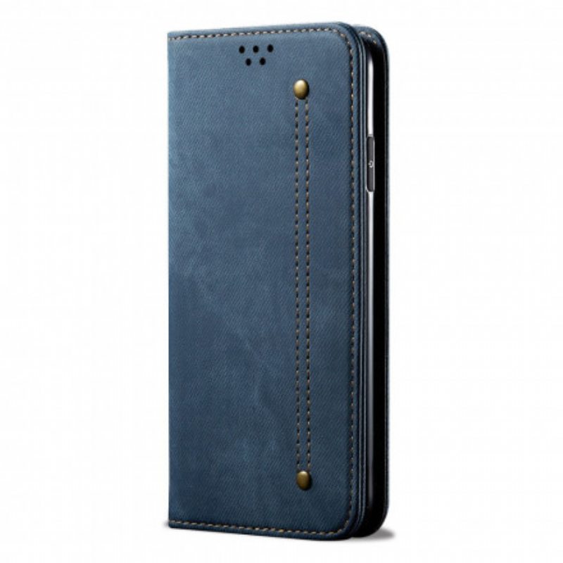 Puhelinkuoret Poco X3 / X3 Pro / X3 NFC Kotelot Flip Faux Leather Jeans Texture