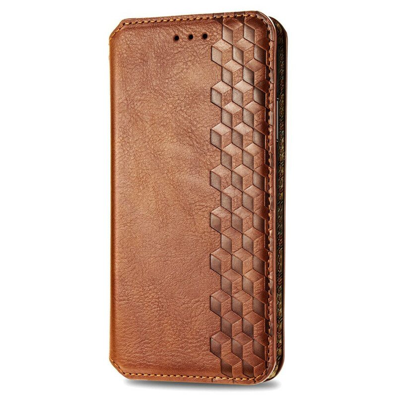 Puhelinkuoret Poco X3 / X3 Pro / X3 NFC Kotelot Flip Nahkaefekti Diamond Texture