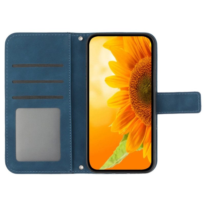 Kotelot Poco C65 Auringonkukka Hihnalla