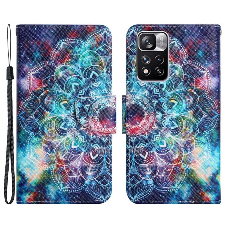 Kotelot Xiaomi Redmi Note 11 Pro Plus 5G Suojaketju Kuori Näyttävä Strappy Mandala