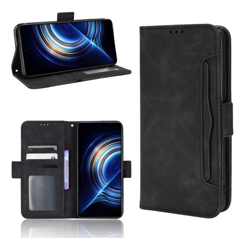 Flip Case Poco F4 Useita Kortteja