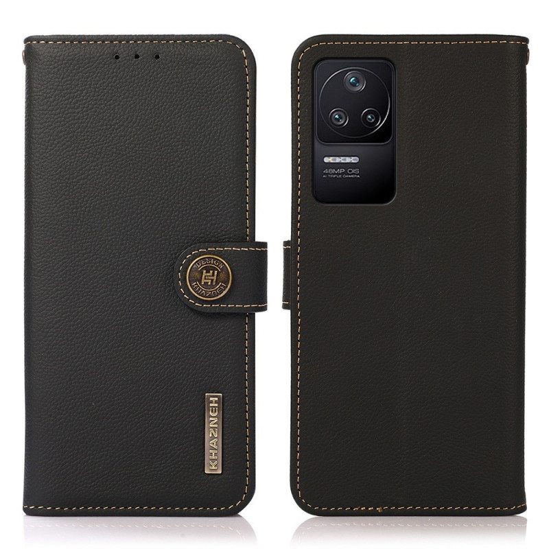 Kotelot Poco F4 Khazneh Rfid Aitoa Nahkaa