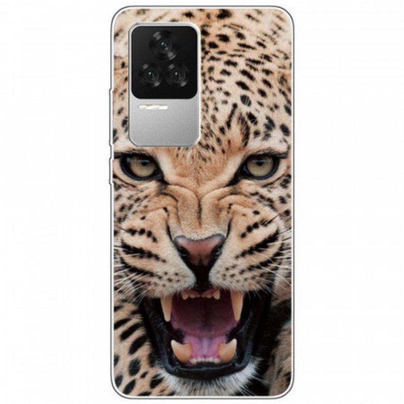 Kuori Poco F4 Silikoni Leopard