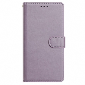 Kotelot Poco C75 Yksivärinen Nahkaefekti Hihnalla Suojakuori