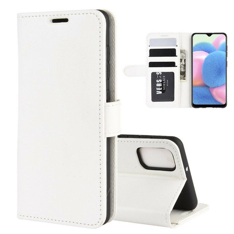 Flip Case Samsung Galaxy A41 Hieno Nahkaefekti