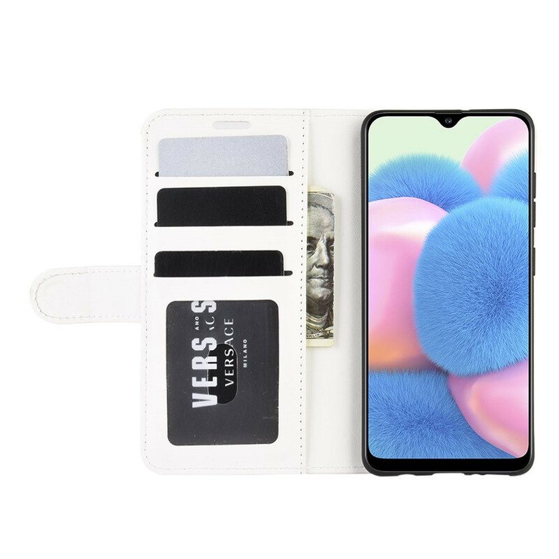 Flip Case Samsung Galaxy A41 Hieno Nahkaefekti