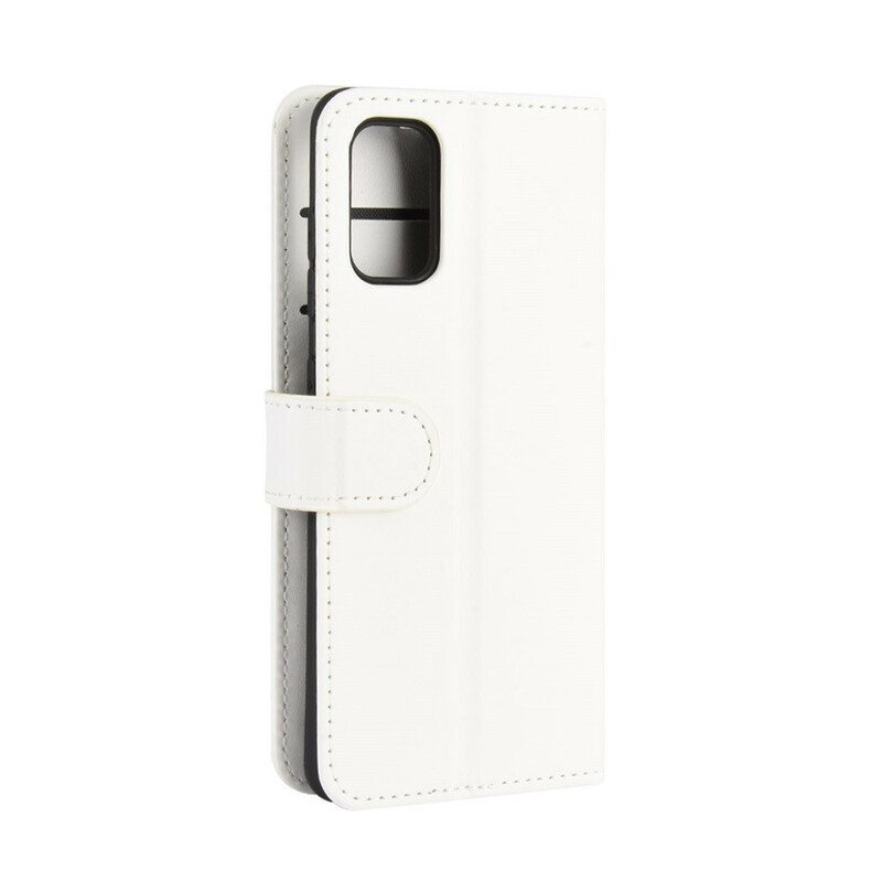 Flip Case Samsung Galaxy A41 Hieno Nahkaefekti