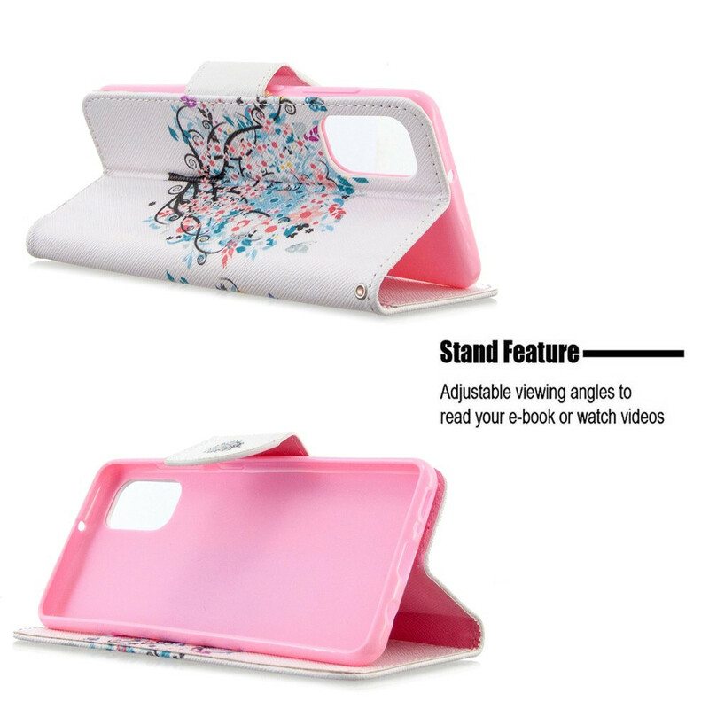 Flip Case Samsung Galaxy A41 Kukkiva Puu