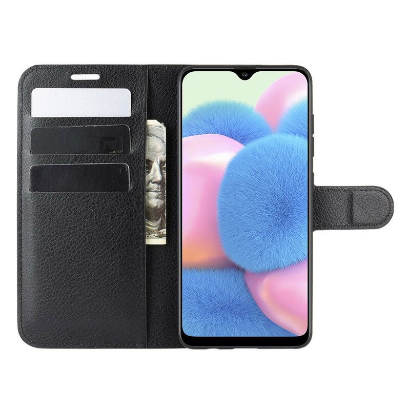 Kotelot Samsung Galaxy A41 Klassinen Litsi-nahkaefekti