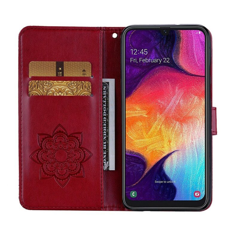 Kotelot Samsung Galaxy A41 Pöllömandala Ja Kaulanauha